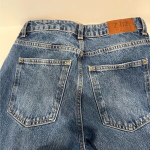 Zara high waist straight leg ankle jeans